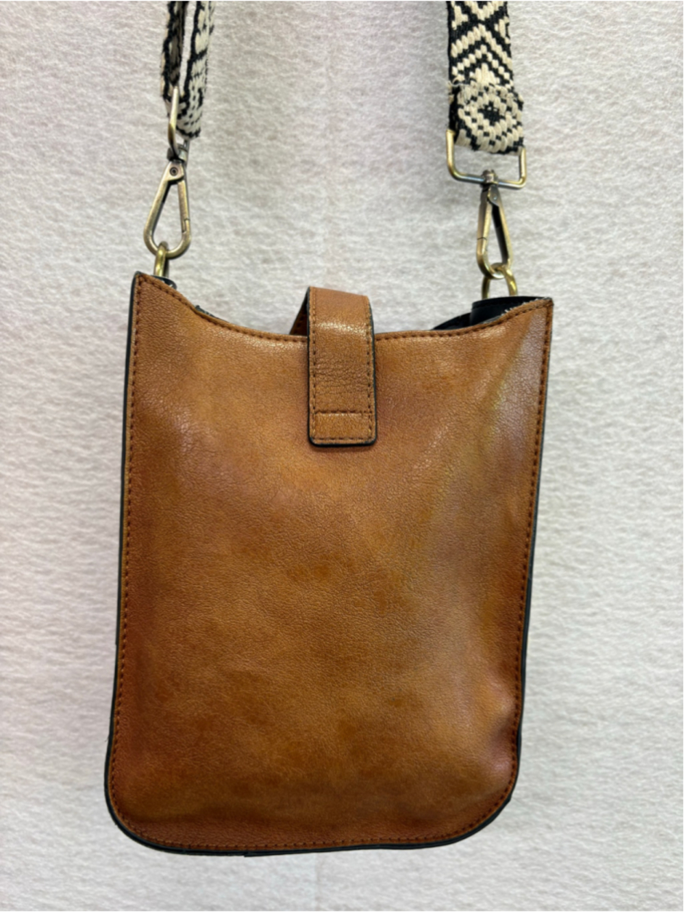 The Sak Brown Crossbody Bag Woven Strap Tassel Boho Small Purse - Picture 3 of 14